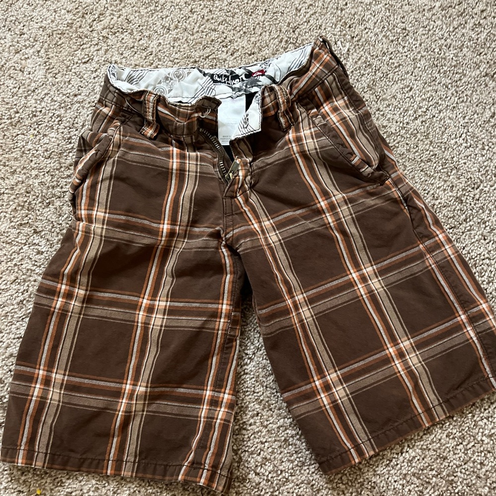 Plaid boys shorts
